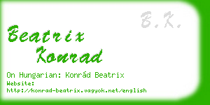 beatrix konrad business card